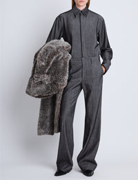 Barbara wool trousers - Grey blend
