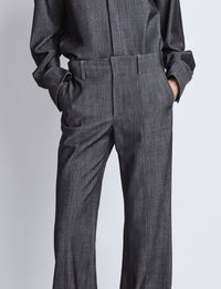 Barbara wool trousers - Grey blend