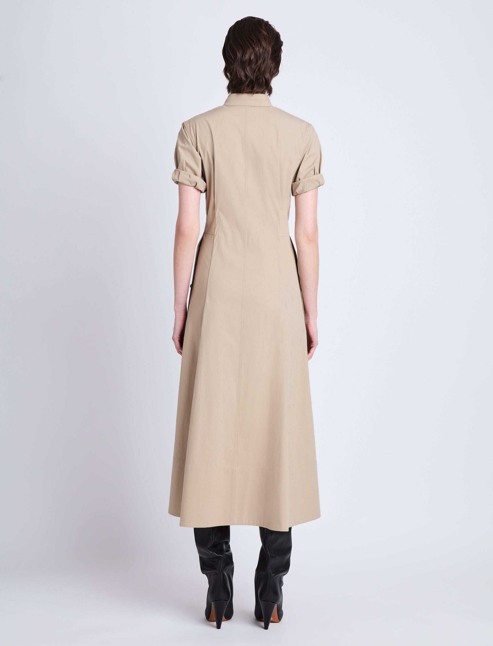 Robe Tracey en popeline - Khaki