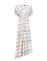 Robe Vivienne asymétrique - White Multicolor