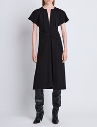 Robe Julie en crêpe - Black