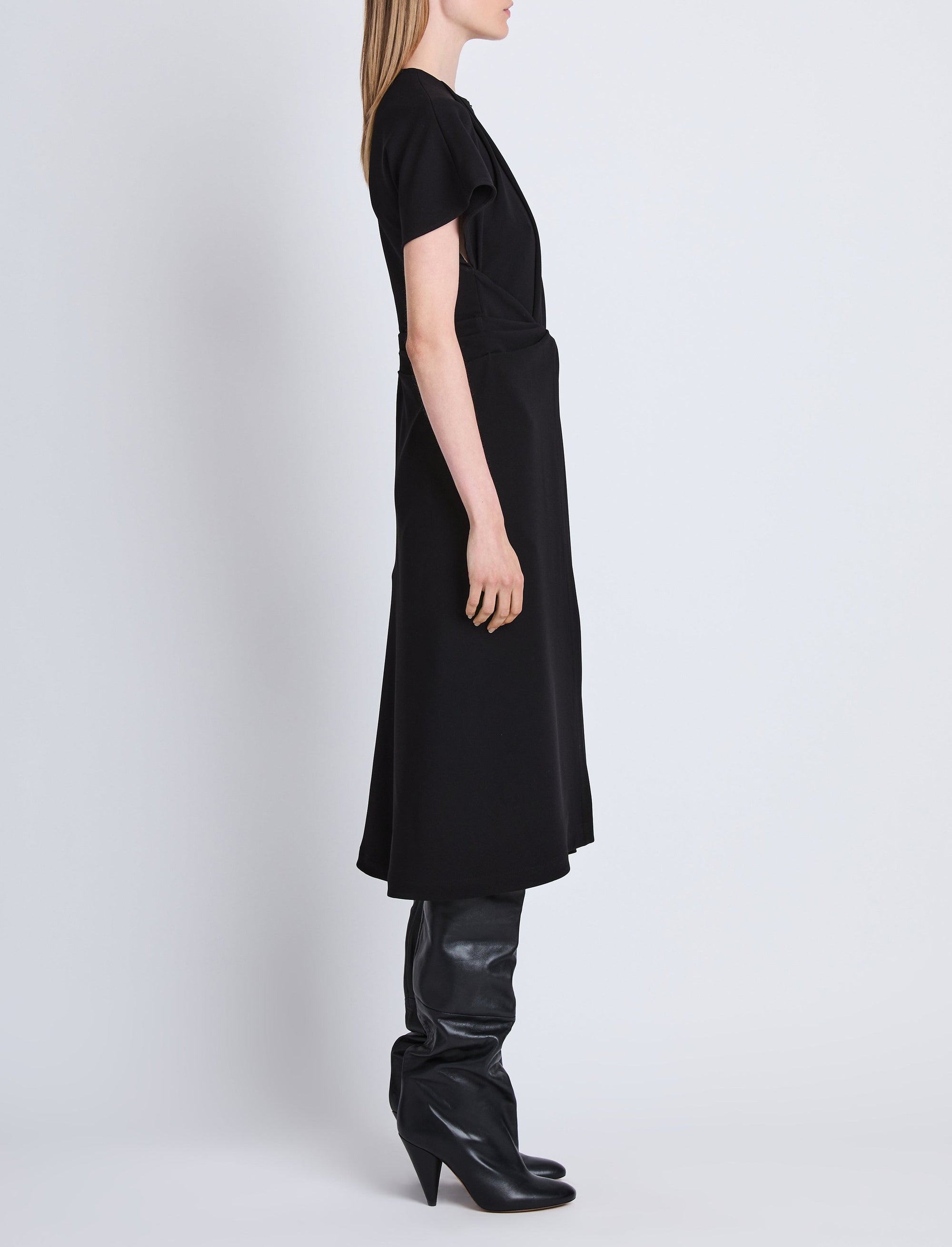 Robe Julie en crêpe - Black