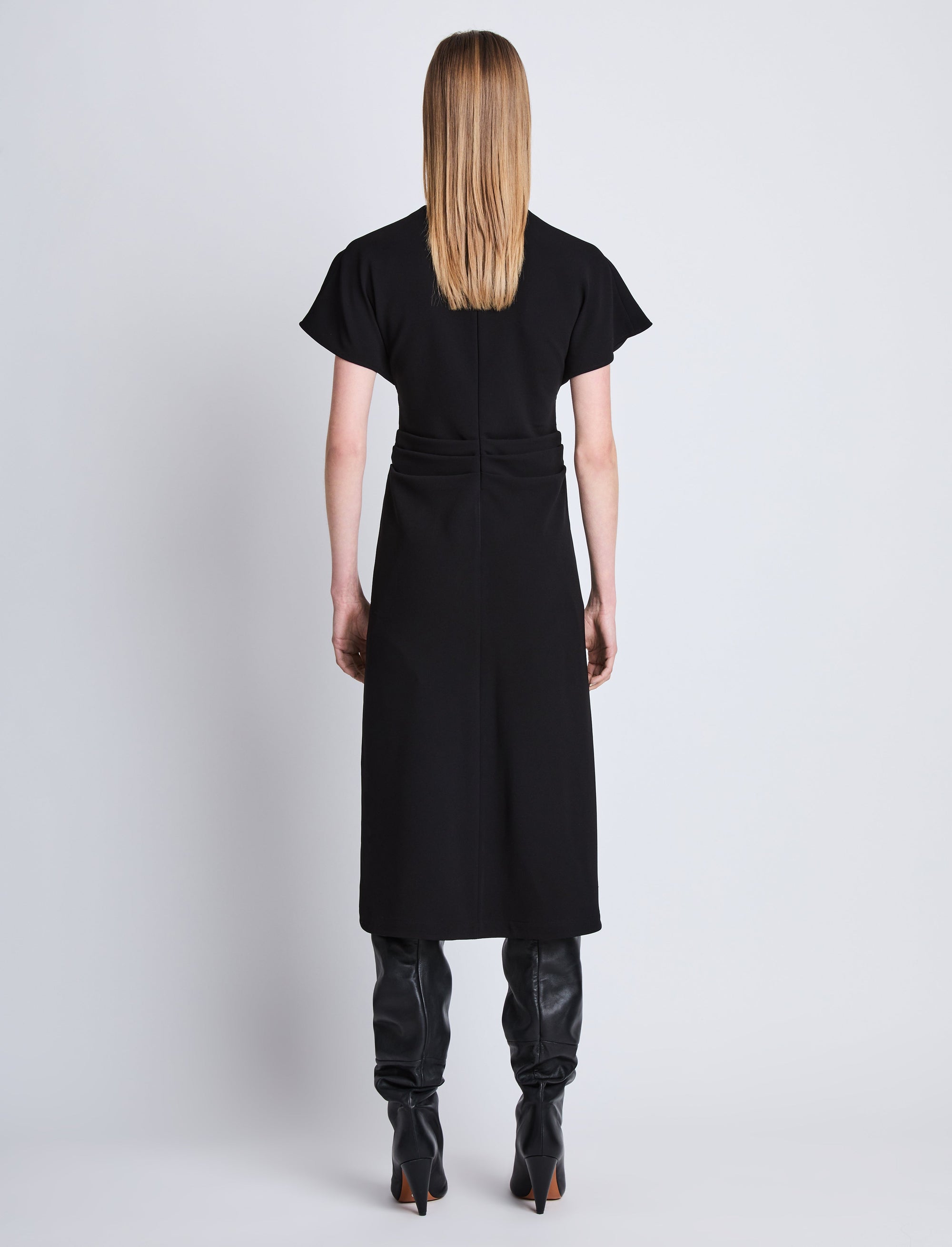 Robe Julie en crêpe - Black