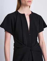 Robe Julie en crêpe - Black