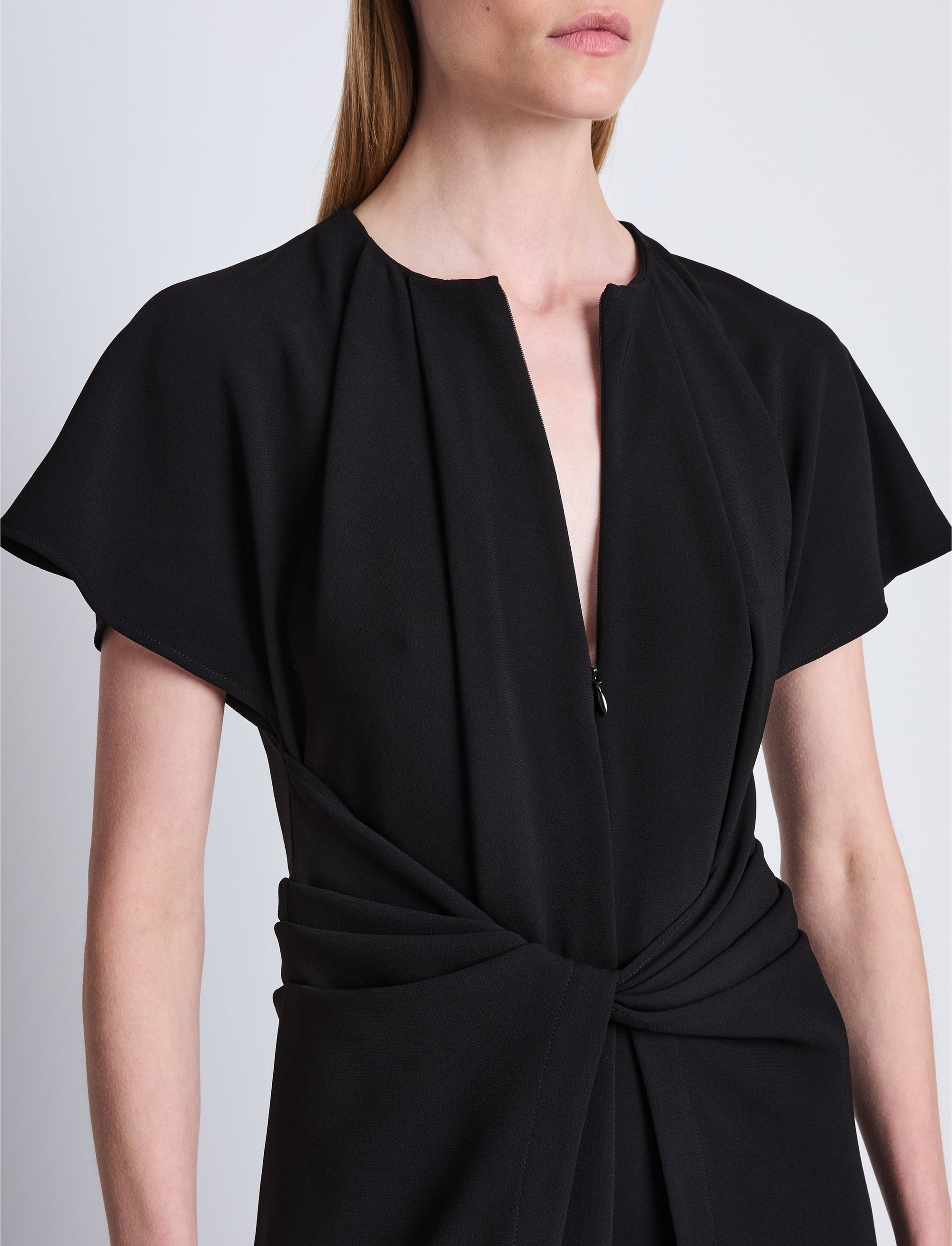 Robe Julie en crêpe - Black