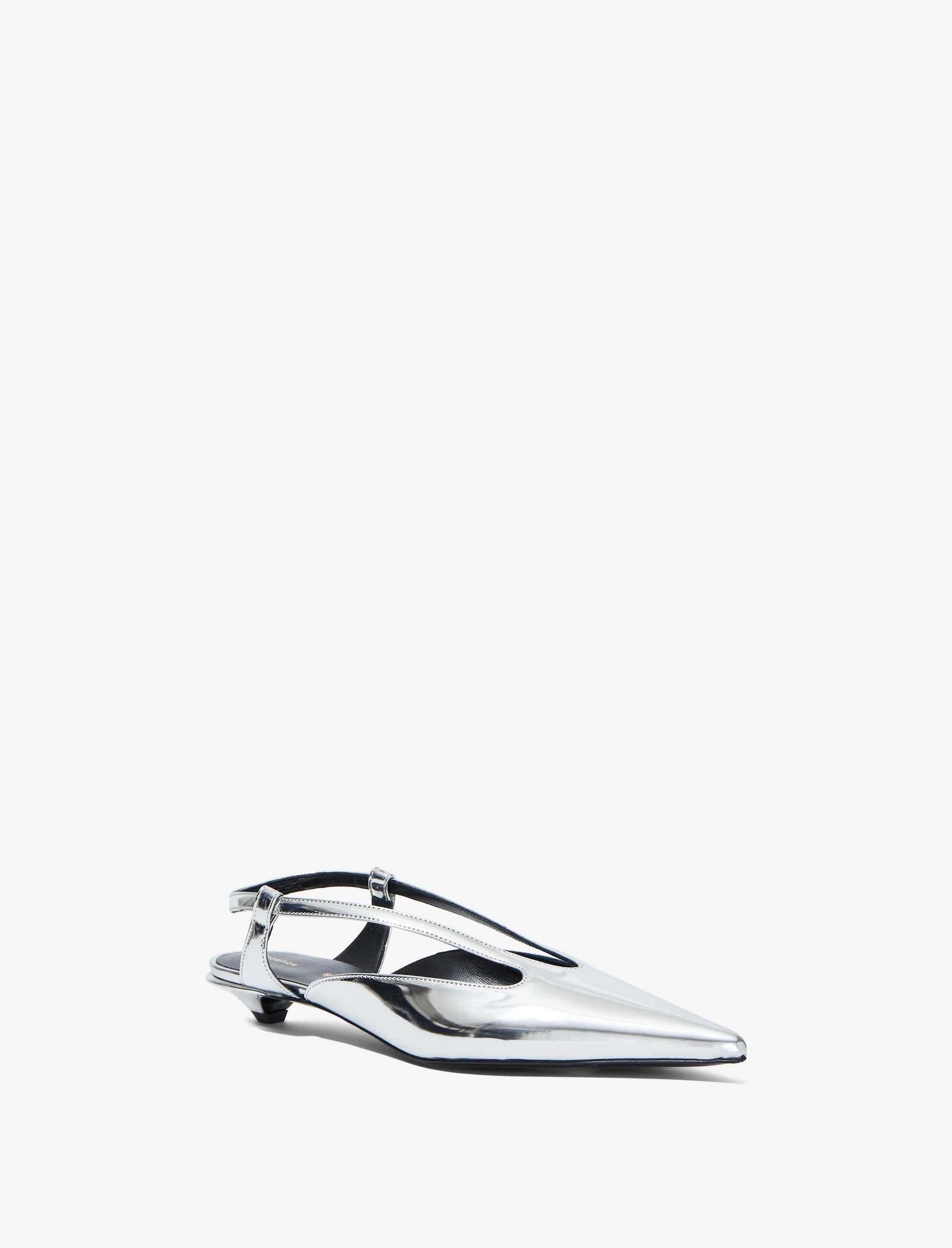 Slingbacks pointus 20 à bride - Silver