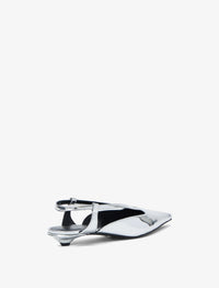 Slingbacks pointus 20 à bride - Silver