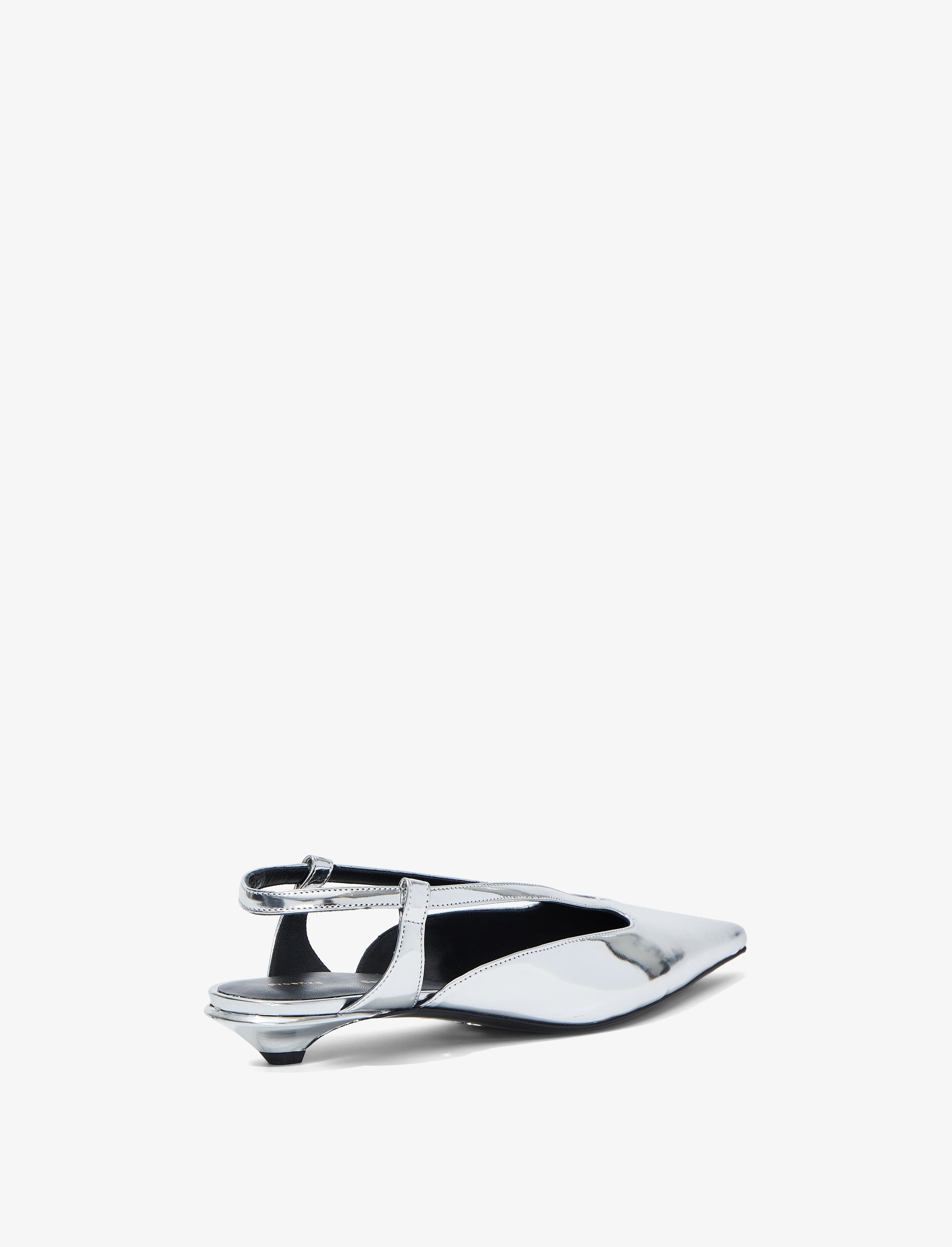 Slingbacks pointus 20 à bride - Silver