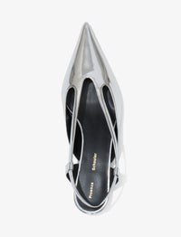 Slingbacks pointus 20 à bride - Silver