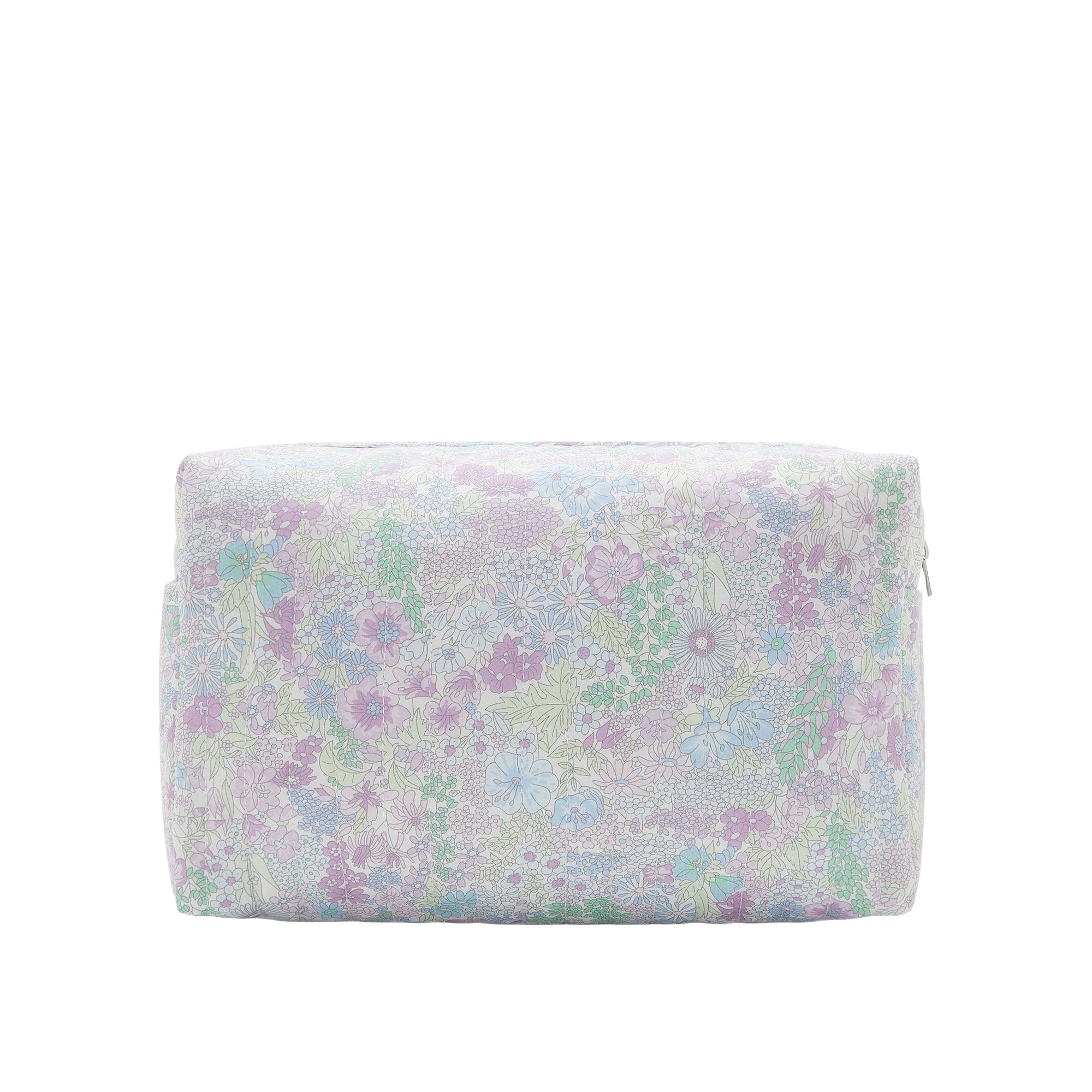 Petite Fleur pencil case in liberty fabric - White & Multicore