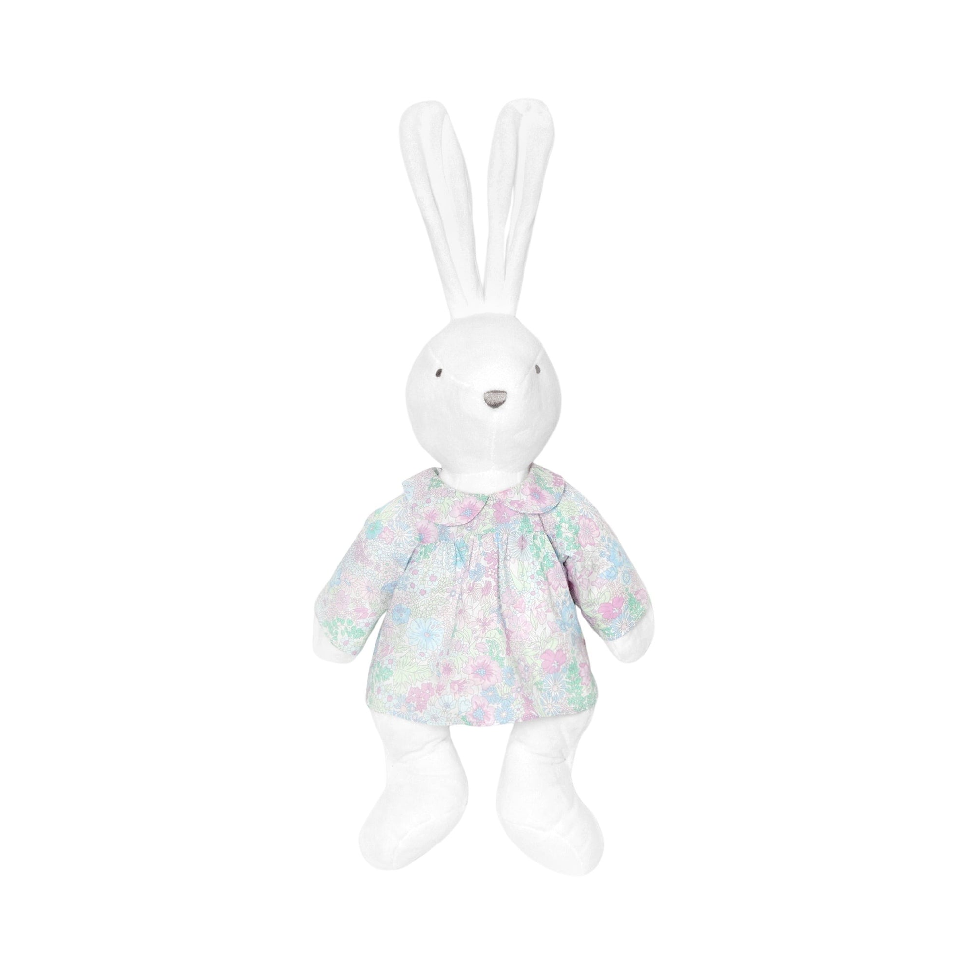 1 QTY / BLANC/MULTICO PUERICULTURE JOUETS BLOUSE LIBERTY PETITE FLEUR LAPIN MM