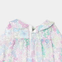 1 QTY / BLANC/MULTICO PUERICULTURE JOUETS BLOUSE LIBERTY PETITE FLEUR LAPIN MM