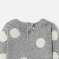 7 QTY / GRIS/BLANC PAP ROBE PAPILLE