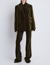 Veste Nico en velours - Olive
