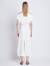 Rosa dress in crepe - White