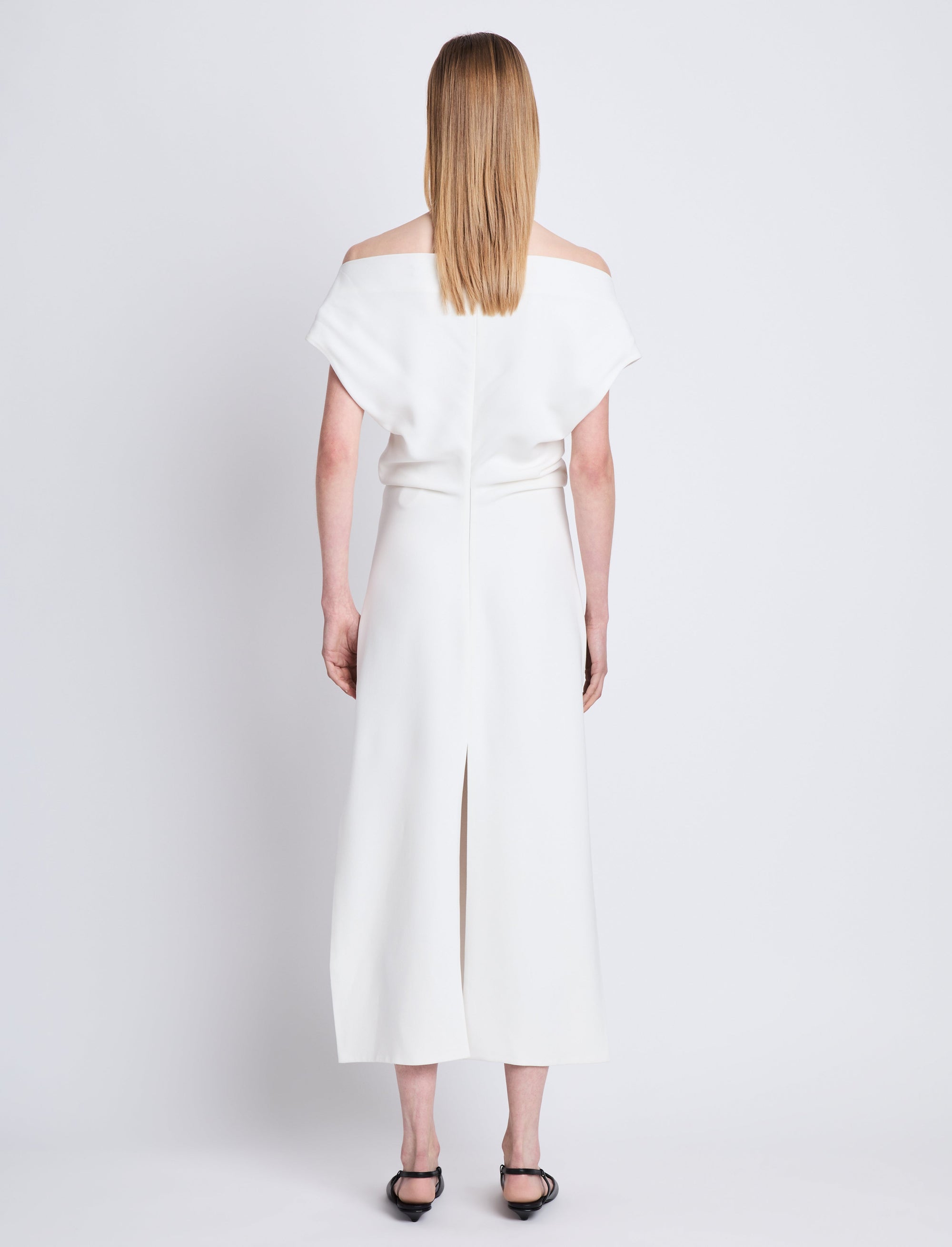 Rosa dress in crepe - White