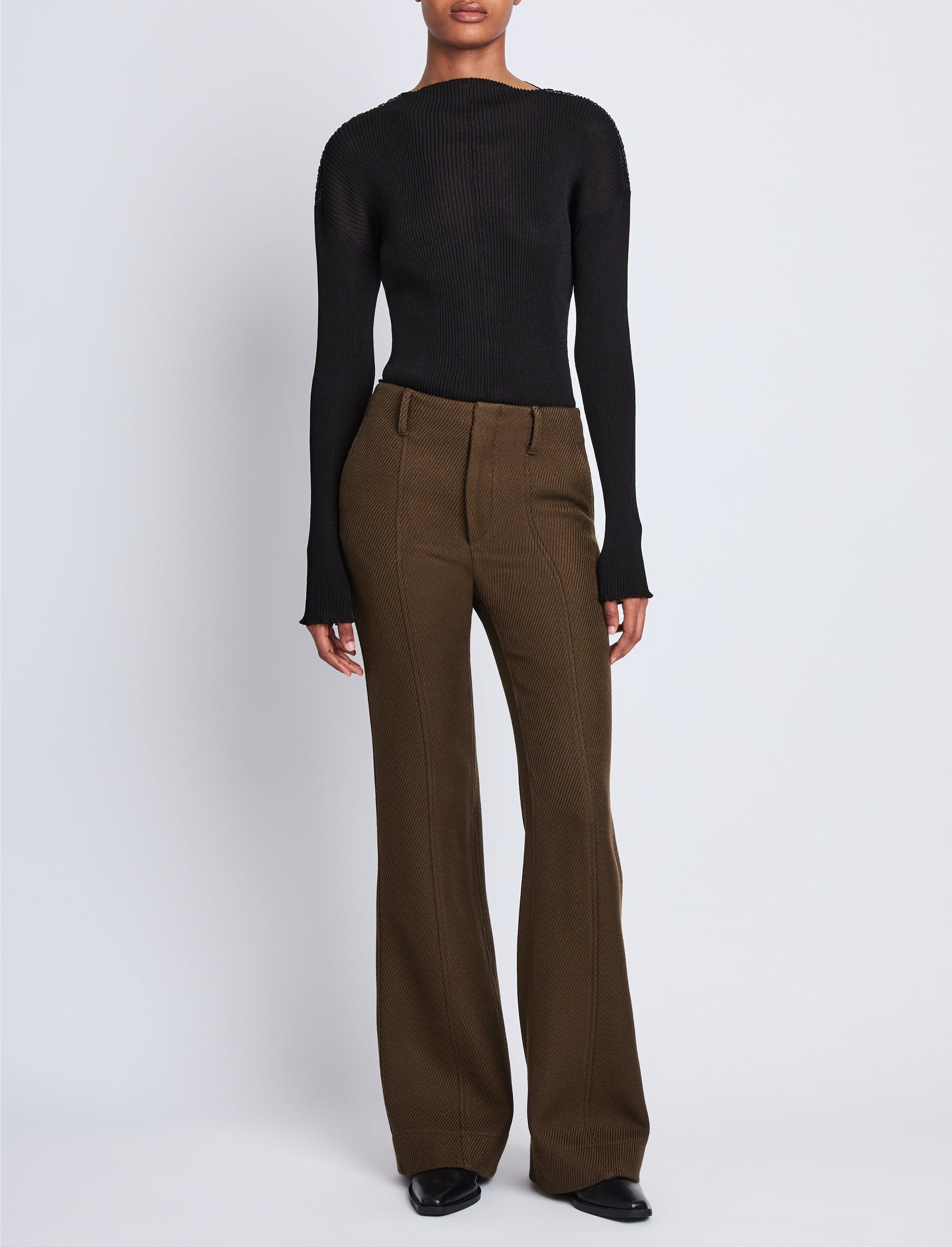 Pantalon Barbara en laine - Dark Loden