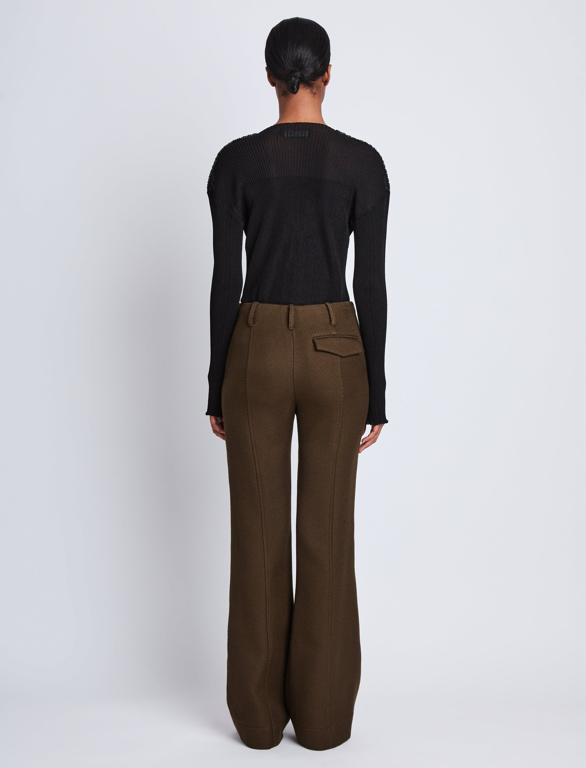 Pantalon Barbara en laine - Dark Loden