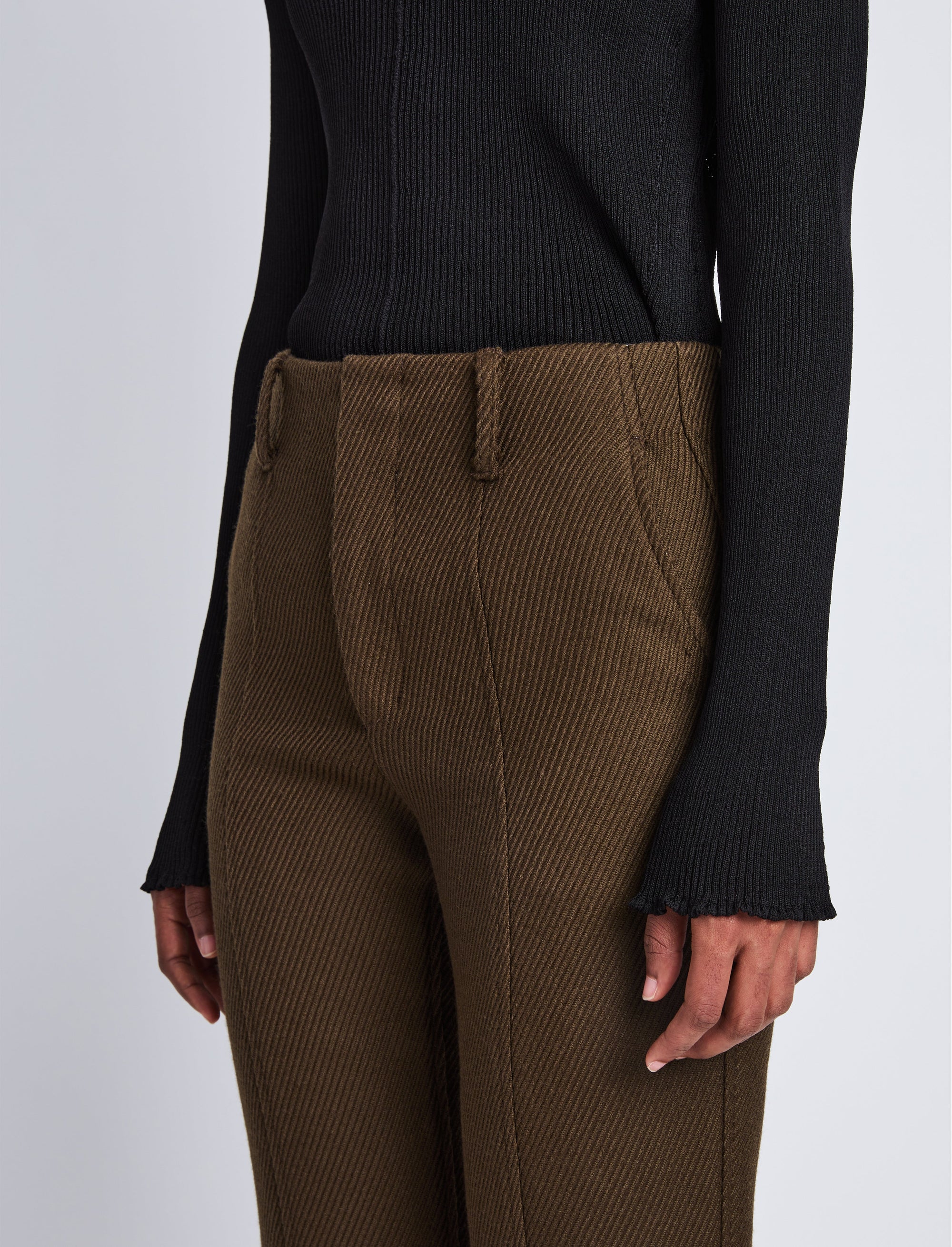 Pantalon Barbara en laine - Dark Loden