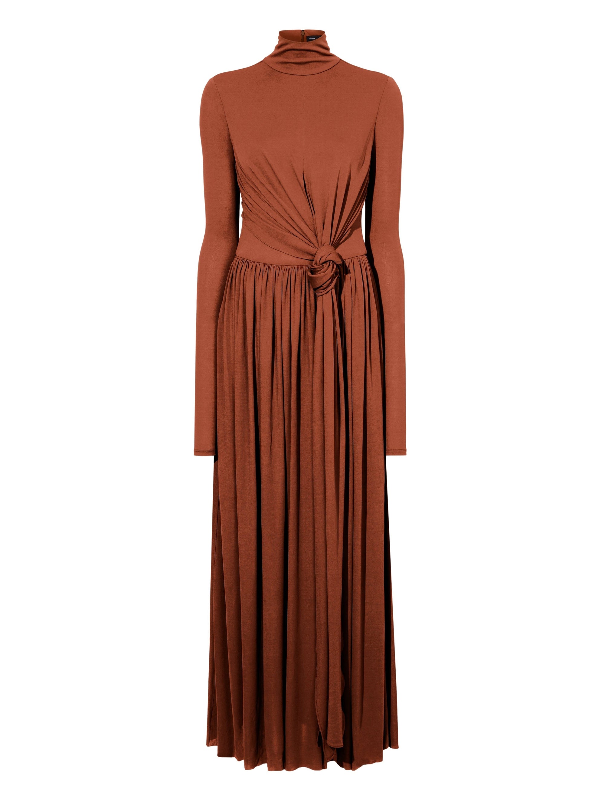 Robe longue Meret nouée à la taille - Tobacco