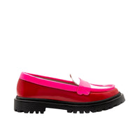 28 QTY / ROSE/ROUGE CHAUSSURES CUIR TESS