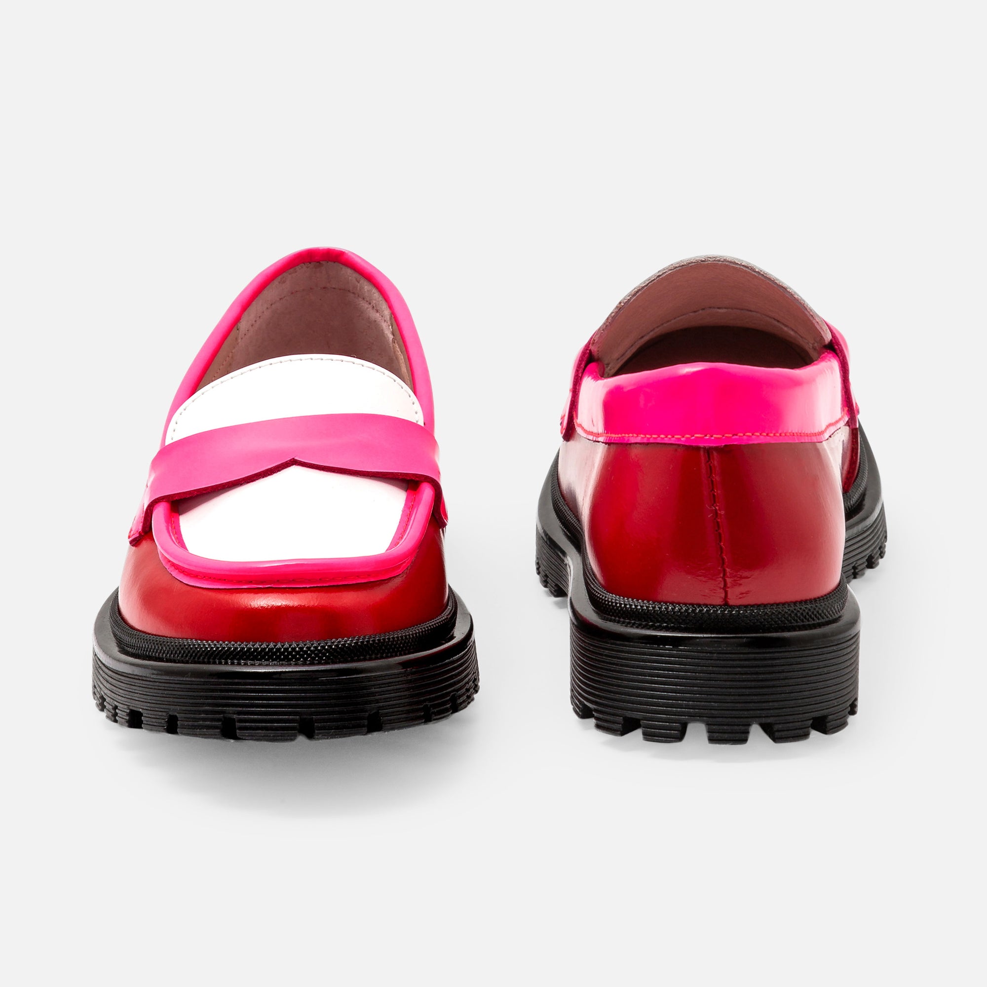 28 QTY / ROSE/ROUGE CHAUSSURES CUIR TESS