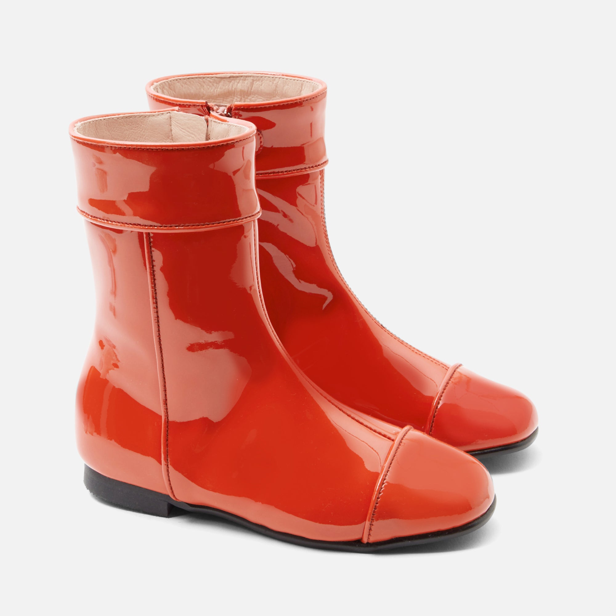 0 QTY / ORANGE CHAUSSURES CUIR THERESA