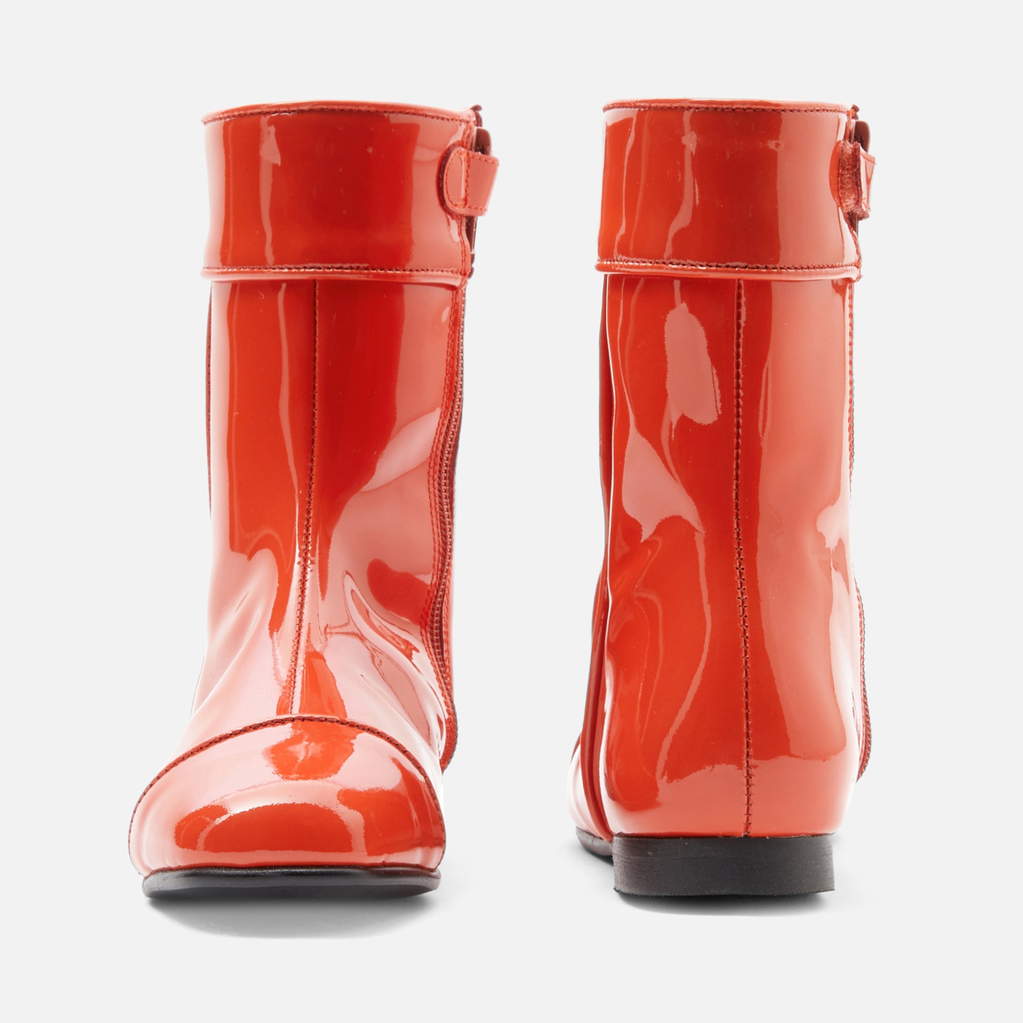 0 QTY / ORANGE CHAUSSURES CUIR THERESA