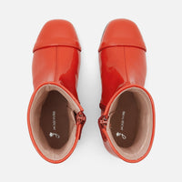 0 QTY / ORANGE CHAUSSURES CUIR THERESA
