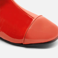 0 QTY / ORANGE CHAUSSURES CUIR THERESA