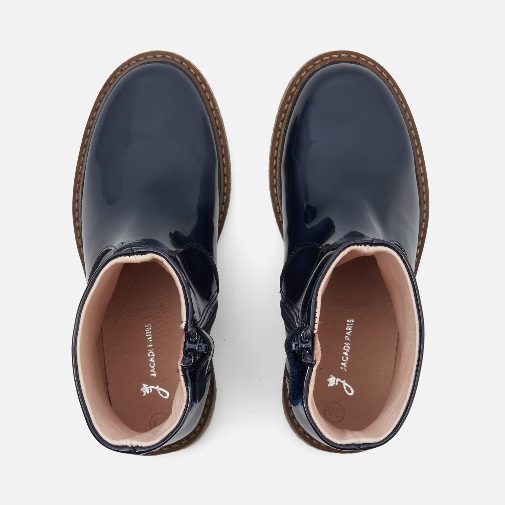 1 QTY / MARINE JACADI CHAUSSURES CUIR TOUPIE