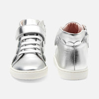 2 QTY / ARGENT CHAUSSURES CUIR ERIN COL