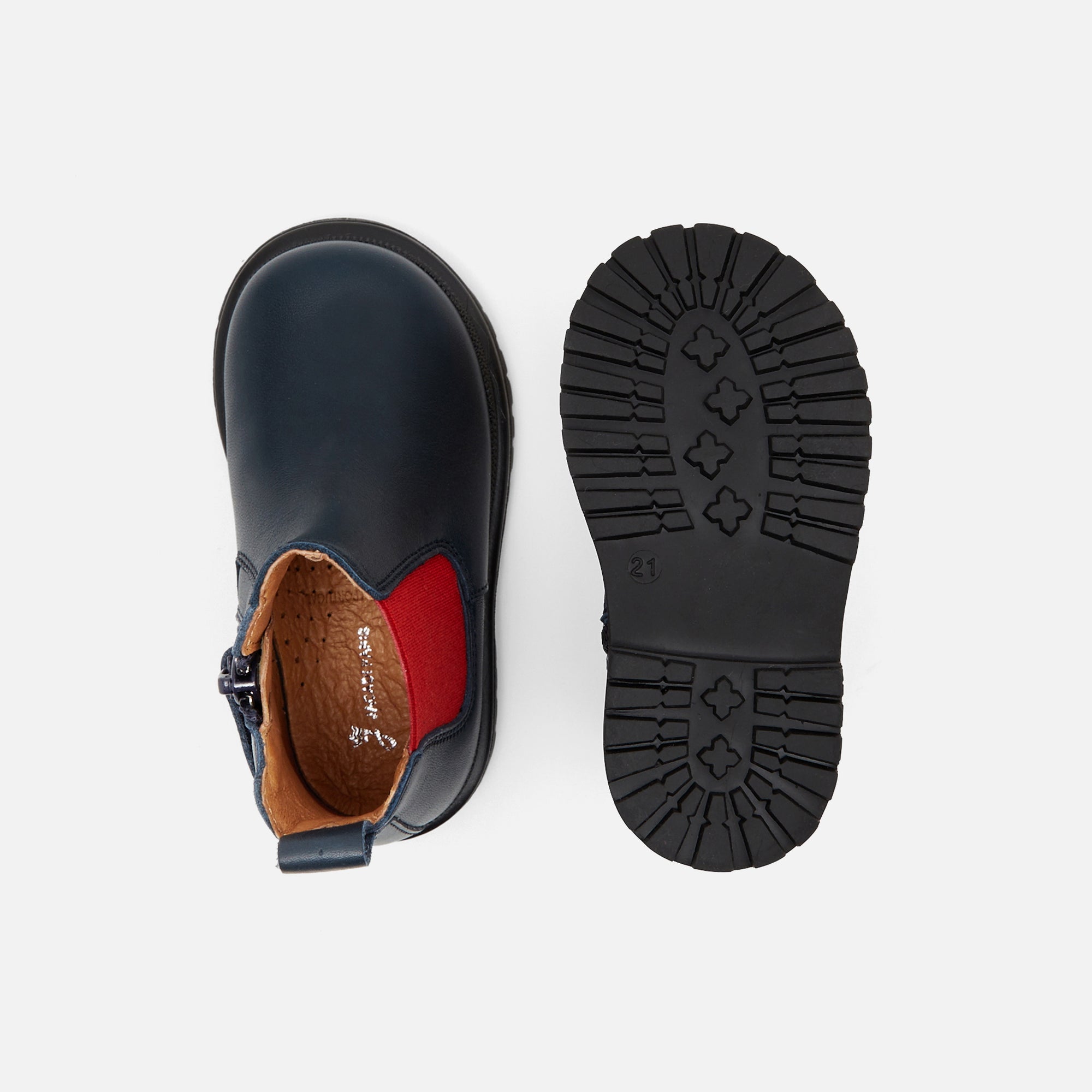 3 QTY / MARINE JACADI CHAUSSURES CUIR BELLO