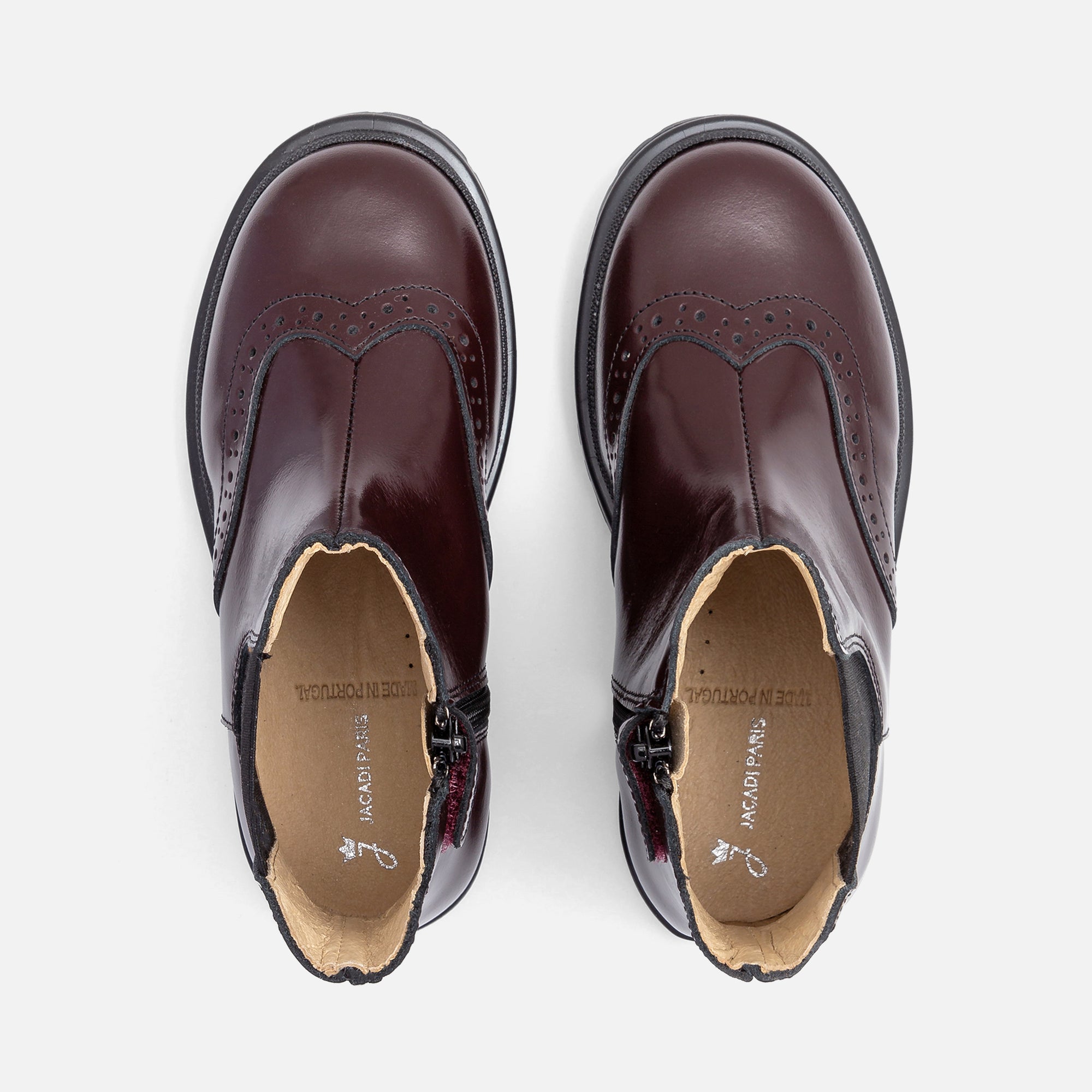 10 QTY / BORDEAUX CHAUSSURES CUIR TONIO
