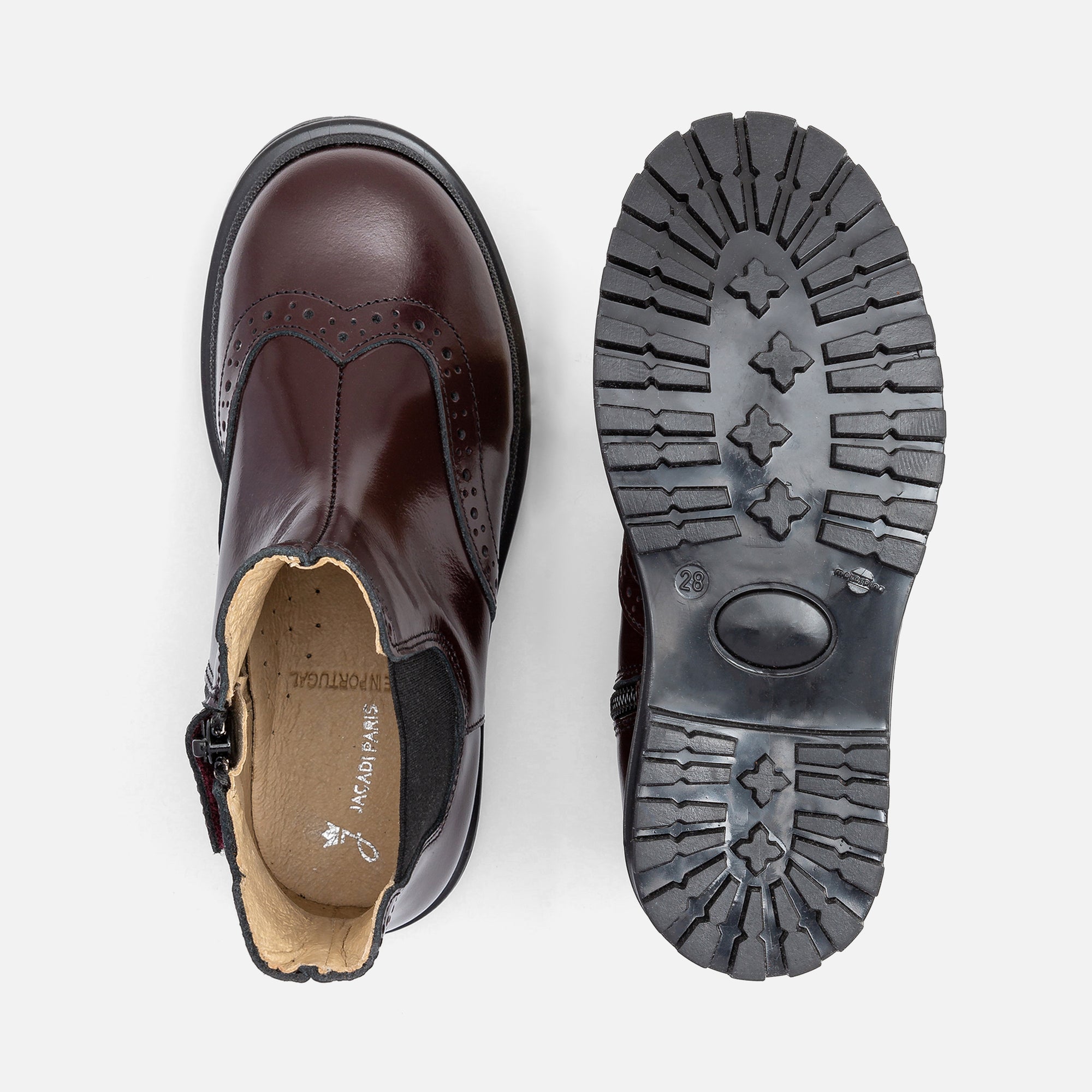 10 QTY / BORDEAUX CHAUSSURES CUIR TONIO