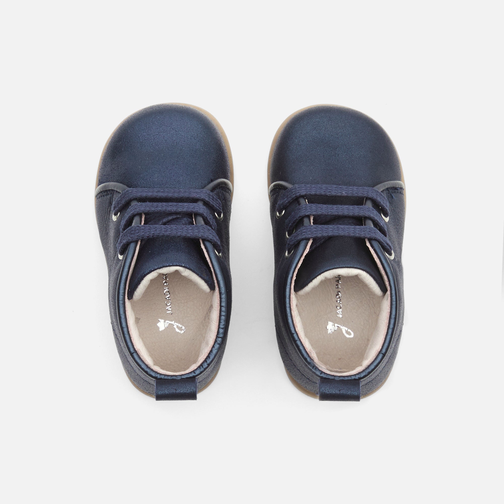 3 QTY / MARINE JACADI CHAUSSURES CUIR TICKETTE