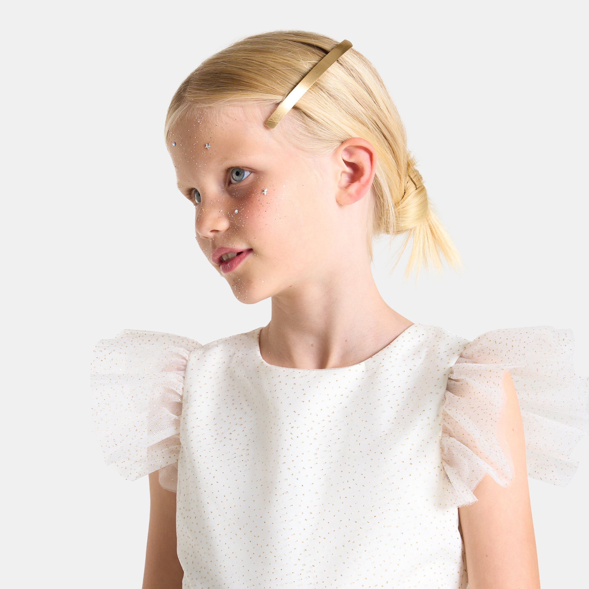 26 QTY / BLANC/OR PUERICULTURE JOUETS DEGUISEMENT BALLERINE