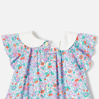1 QTY / BLANC/MULTICO PAP ROBE CORA