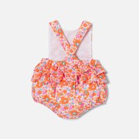 236 QTY / ORANGE/MULTIC PAP COMBINAISON/ BLOOMER COCOTTE