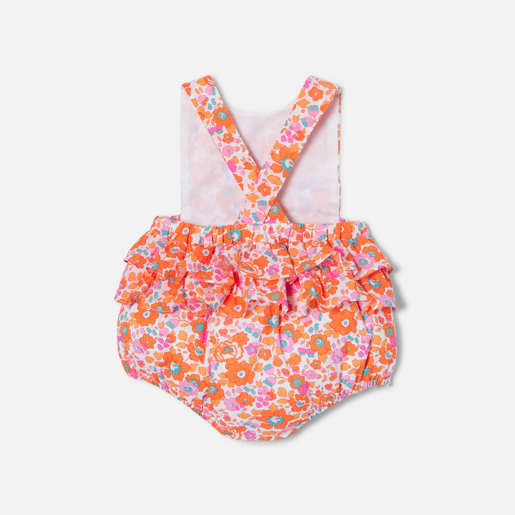 236 QTY / ORANGE/MULTIC PAP COMBINAISON/ BLOOMER COCOTTE