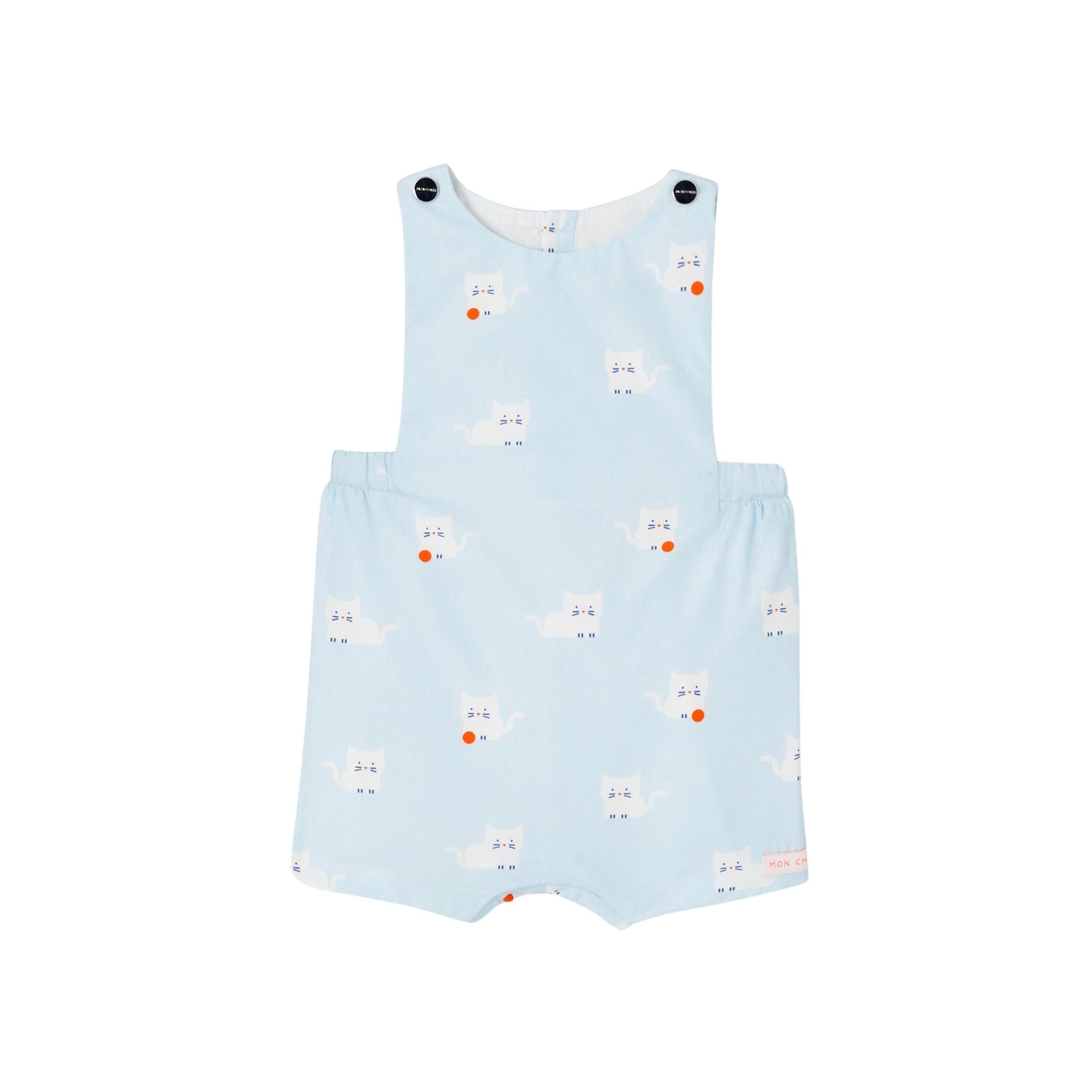 939 QTY / BLEU/MULTICO PAP COMBINAISON/ BLOOMER CAPUCIN