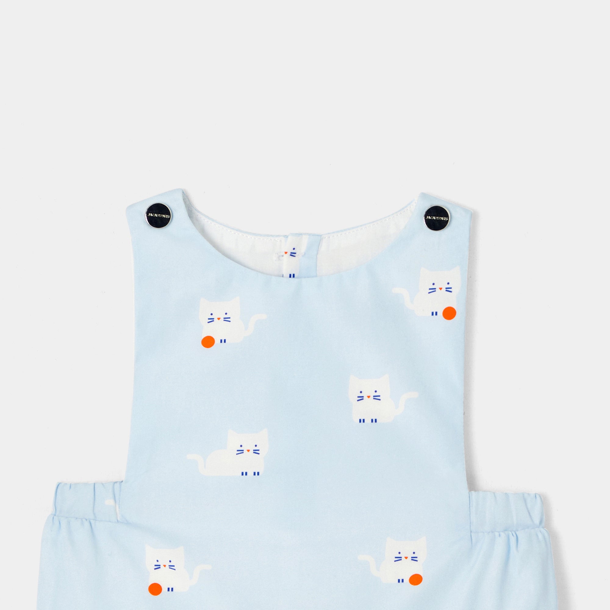 939 QTY / BLEU/MULTICO PAP COMBINAISON/ BLOOMER CAPUCIN