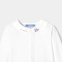 1 QTY / BLANC JACADI PAP BODY DE DESSUS CHATON