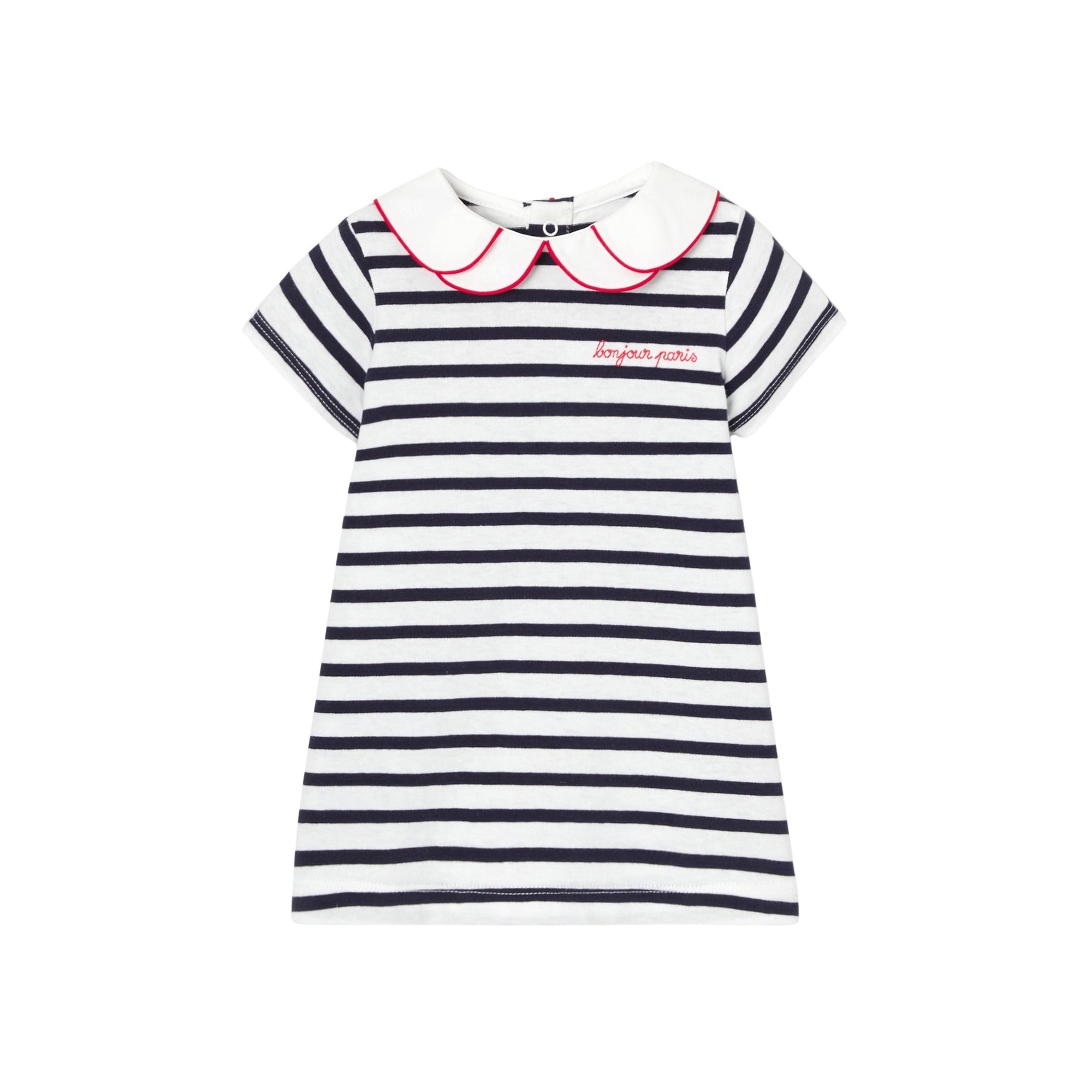 0 QTY / BLANC/MARINE PAP ROBE BIBA