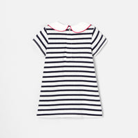 0 QTY / BLANC/MARINE PAP ROBE BIBA