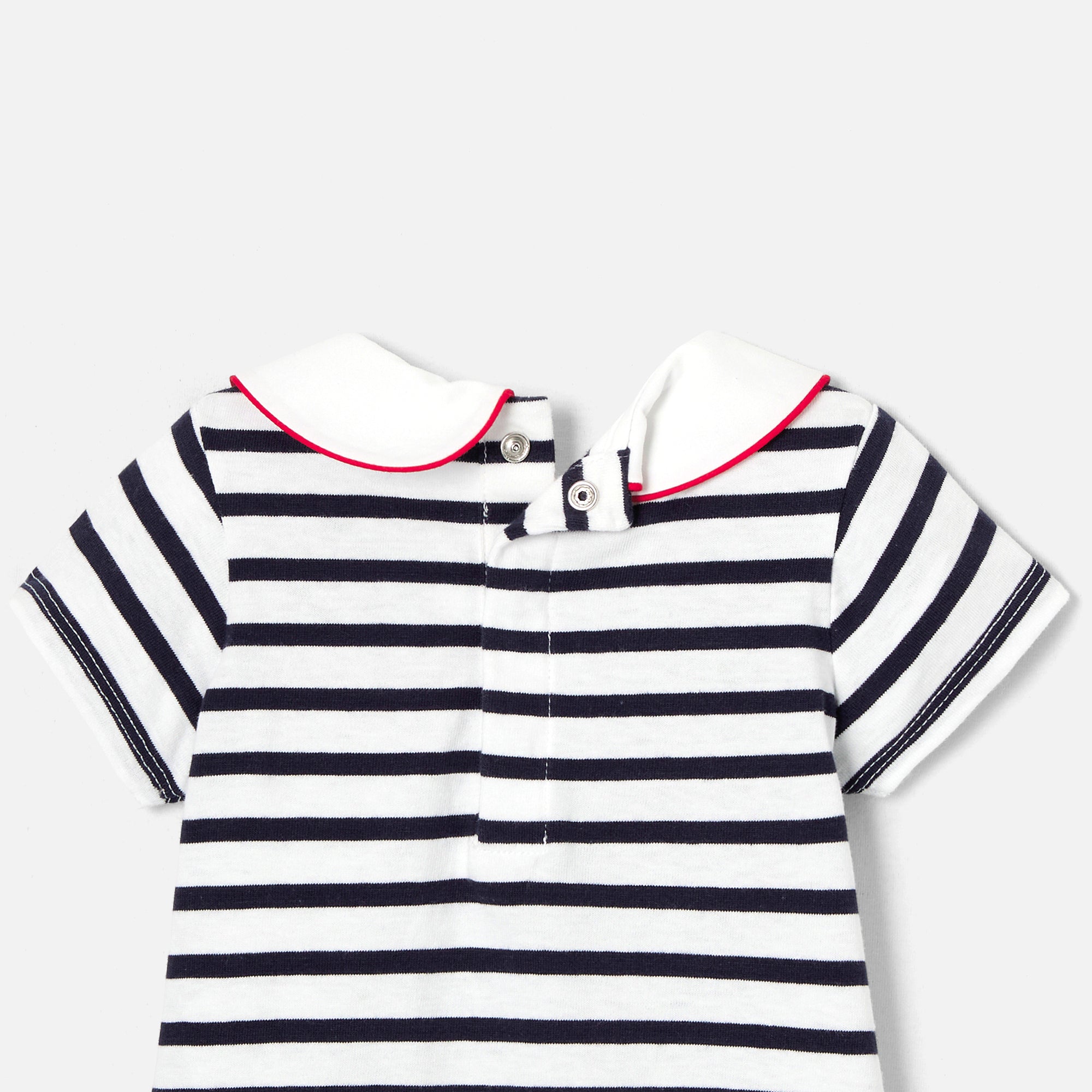0 QTY / BLANC/MARINE PAP ROBE BIBA