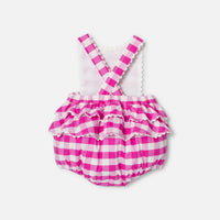 855 QTY / ROSE/BLANC PAP COMBINAISON/ BLOOMER CARLOTTA