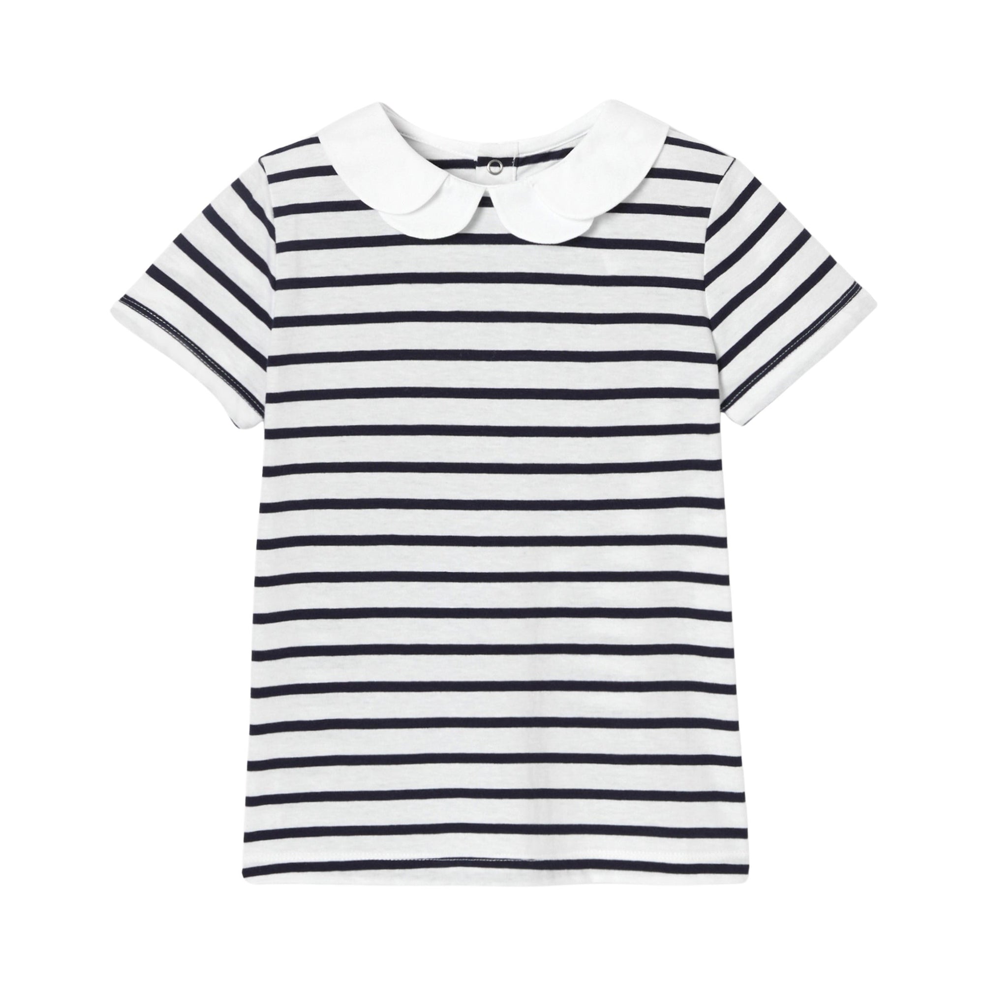 0 QTY / BLANC/MARINE PAP POLO BONO