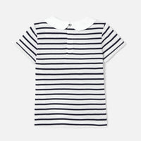 0 QTY / BLANC/MARINE PAP POLO BONO