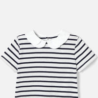 0 QTY / BLANC/MARINE PAP POLO BONO